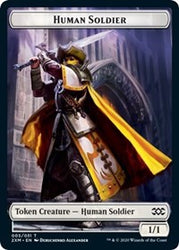 Human Soldier // Servo Double-Sided Token [Double Masters Tokens]