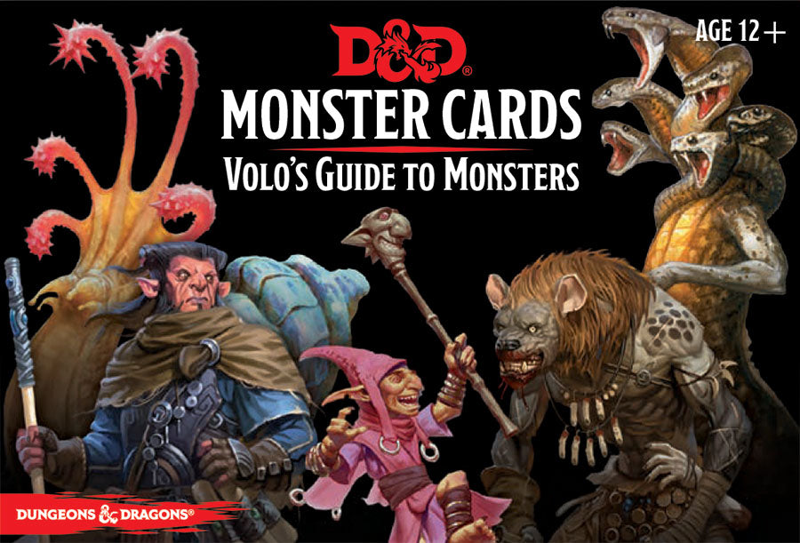 D&D Monster Cards - Volo`s Guide to Monsters (81 cards)