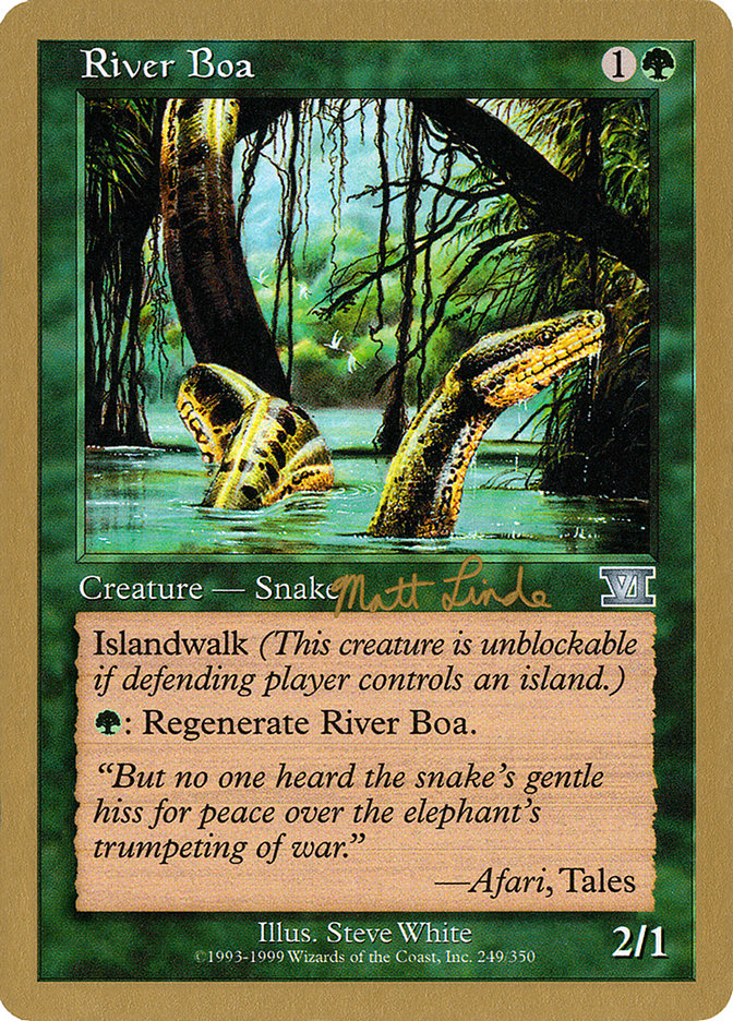 River Boa (Matt Linde) [World Championship Decks 1999]