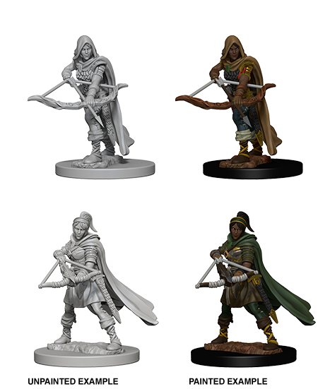 DUNGEONS AND DRAGONS: NOLZUR'S MARVELOUS UNPAINTED MINIATURES -W1-FEMALE HUMAN RANGER