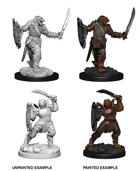 DUNGEONS AND DRAGONS: NOLZUR'S MARVELOUS UNPAINTED MINIATURES -W5-FEMALE DRAGONBORN PALADIN
