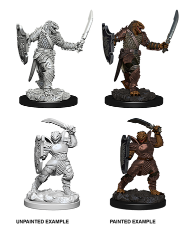 DUNGEONS AND DRAGONS: NOLZUR'S MARVELOUS UNPAINTED MINIATURES -W5-FEMALE DRAGONBORN PALADIN
