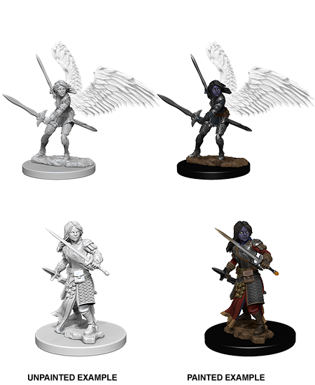 DUNGEONS AND DRAGONS: NOLZUR'S MARVELOUS UNPAINTED MINIATURES -W5-FEMALE AASIMAR PALADIN