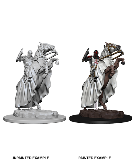 PATHFINDER: DEEP CUTS UNPAINTED MINIATURES -W5-KNIGHT AND HORSE