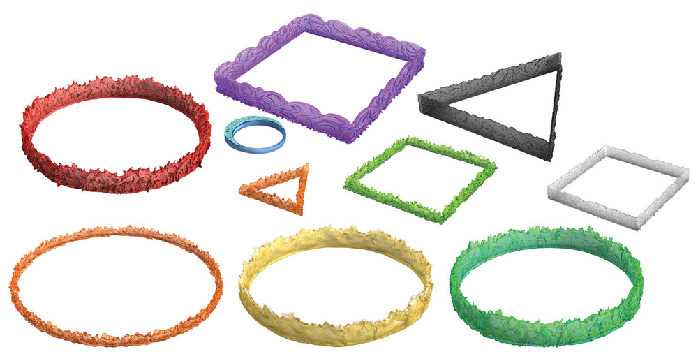 DUNGEONS & DRAGONS FANTASY MINIATURES: ICONS OF THE REALMS SPELL EFFECTS HALASTER`S TUMULTUOUS TEMPLATES