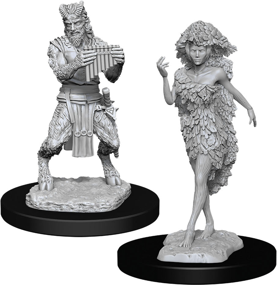 DUNGEONS & DRAGONS NOLZUR`S MARVELOUS UNPAINTED MINIATURES: W11 SATYR & DRYAD