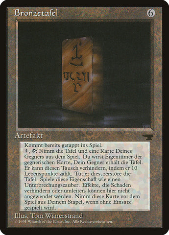 Bronze Tablet (German) - "Bronzetafel" [Renaissance]