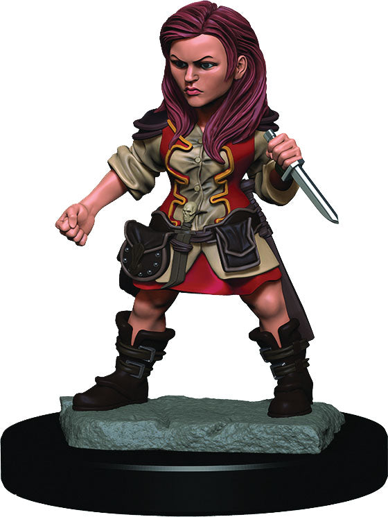 DUNGEONS & DRAGONS FANTASY MINIATURES: ICONS OF THE REALMS PREMIUM FIGURES HALFLING FEMALE ROGUE