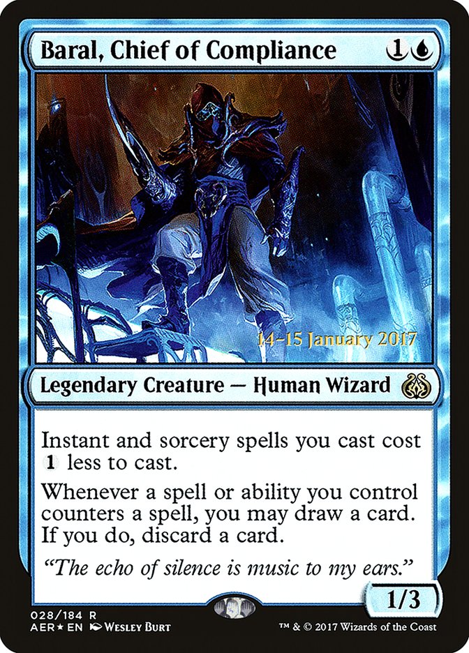 Baral, Chief of Compliance [Aether Revolt Prerelease Promos]