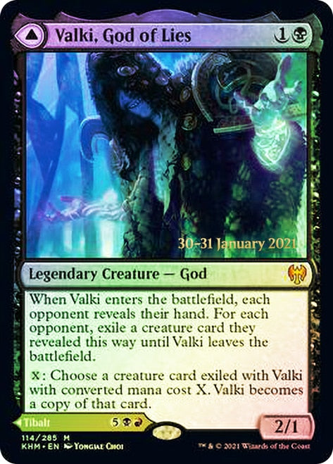 Valki, God of Lies // Tibalt, Cosmic Impostor [Kaldheim Prerelease Pro