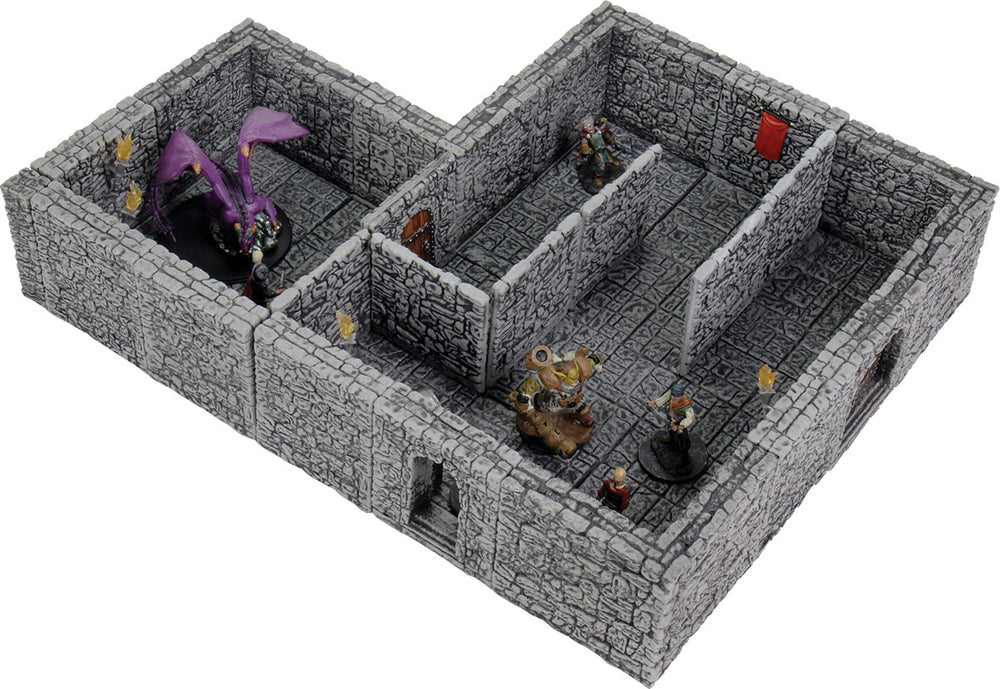 WarLock Tiles: Dungeon Tiles II - Full Height Stone Walls