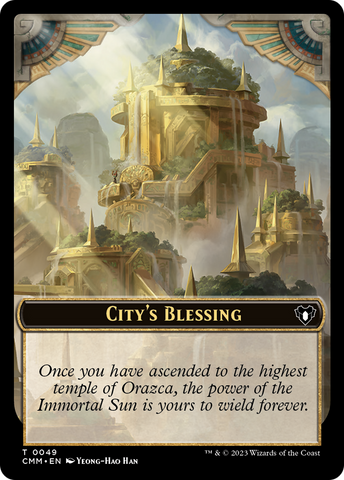 City's Blessing // Construct (0075) Double-Sided Token [Commander Masters Tokens]