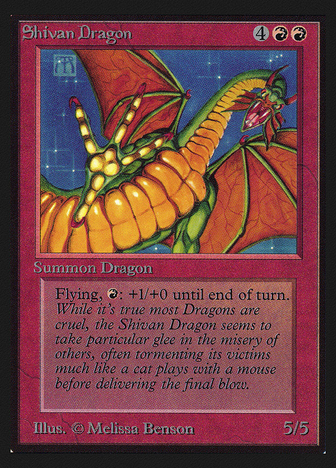 Shivan Dragon [International Collectors' Edition]