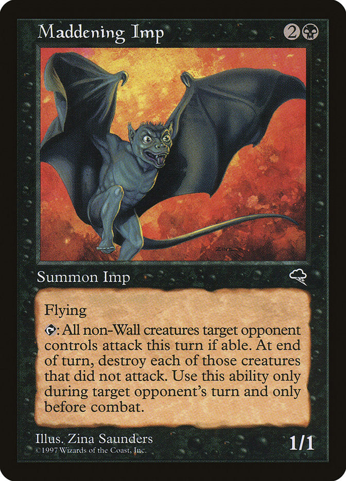 mtg imp cards Maddening Imp [Tempest]