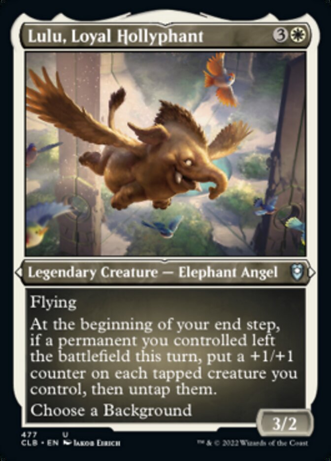 Lulu, Loyal Hollyphant (Foil Etched) [Commander Legends: Battle for Ba Lulu, Loyal Hollyphant (Foil Etched) [Commander Legends: Battle for Ba