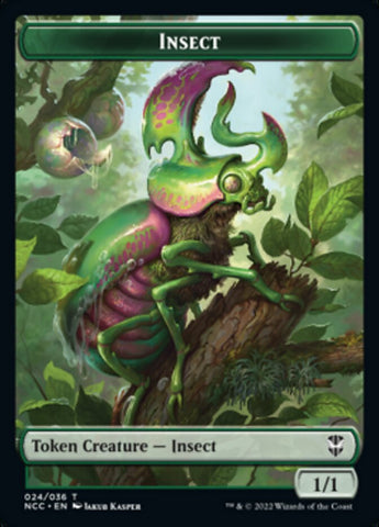 Ogre // Insect Double-Sided Token [Streets of New Capenna Commander Tokens]