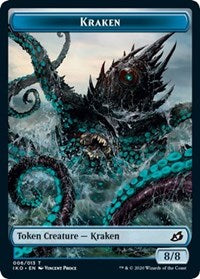 Kraken // Human Soldier (004) Double-Sided Token [Ikoria: Lair of Behemoths Tokens]