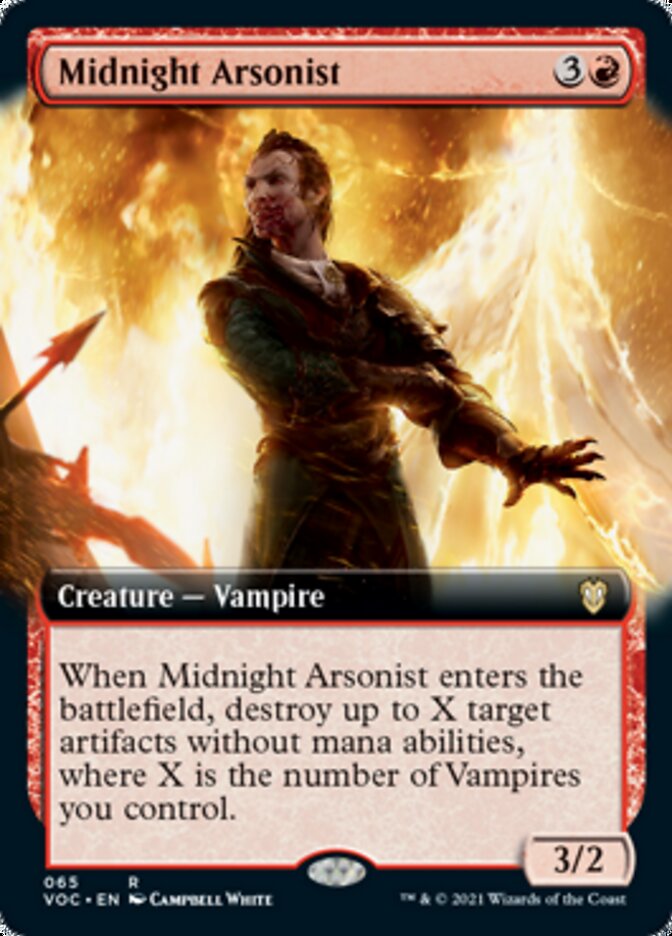 Midnight Arsonist (Extended Art) [Innistrad: Crimson Vow Commander]