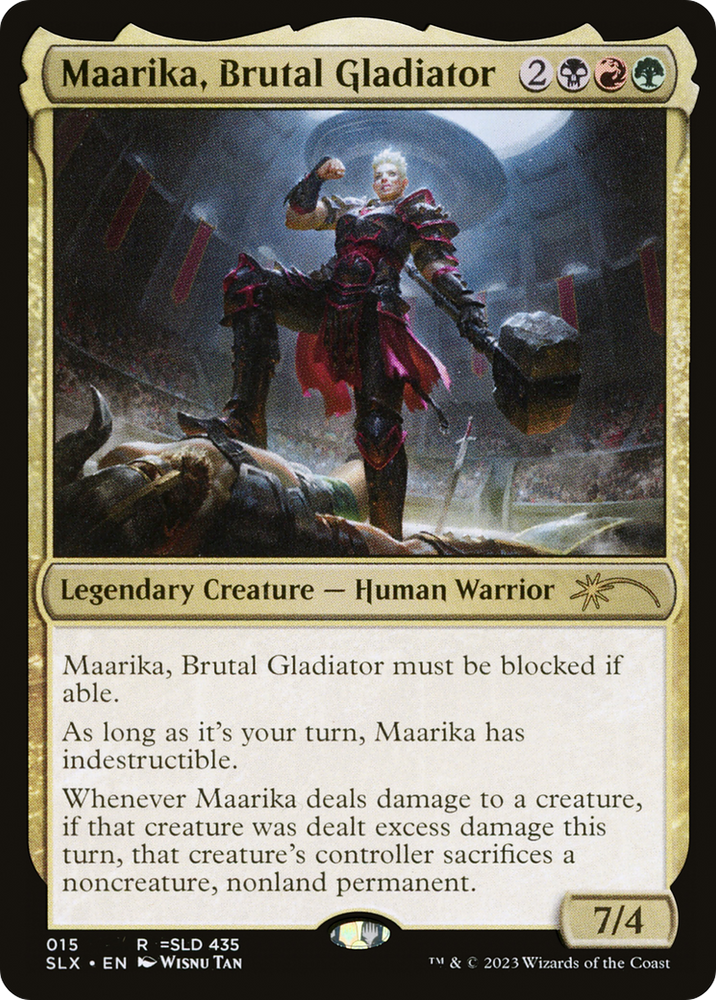 Maarika, Brutal Gladiator [Secret Lair: Universes Within]