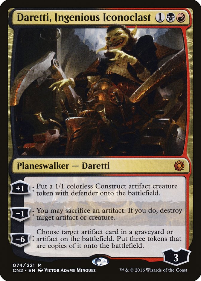 halloween themed mtg cards Daretti, Ingenious Iconoclast [Conspiracy: Take the Crown]