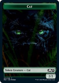 Cat (011) // Zombie Double-Sided Token [Core Set 2021 Tokens]