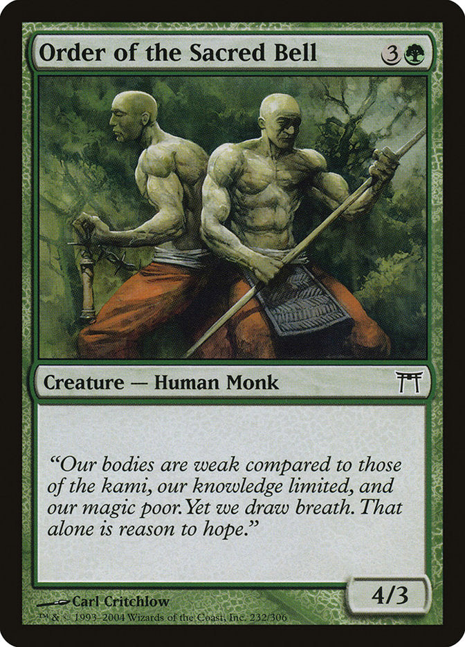 kamigawa mtg cards Order of the Sacred Bell [Champions of Kamigawa]