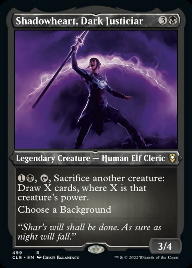 Shadowheart, Dark Justiciar (Foil Etched) [Commander Legends: Battle f Shadowheart, Dark Justiciar (Foil Etched) [Commander Legends: Battle f