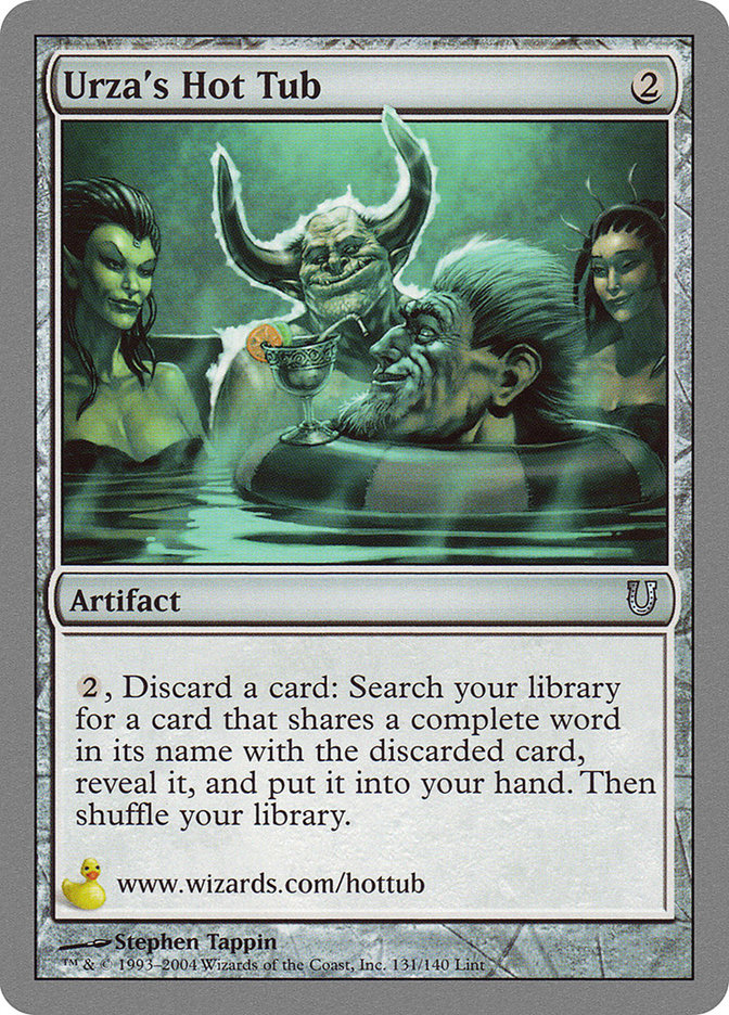 unhinged mtg cards Urza's Hot Tub [Unhinged]