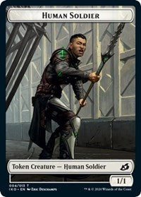 Human Soldier (004) // Zombie Double-Sided Token [Commander 2020 Tokens]