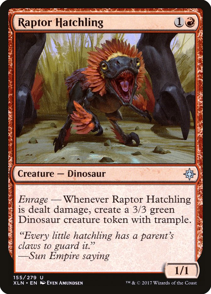 mtg raptor cards Raptor Hatchling [Ixalan]