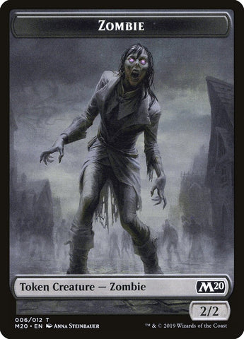 Dragon (001) // Zombie Double-Sided Token [Game Night 2019 Tokens]
