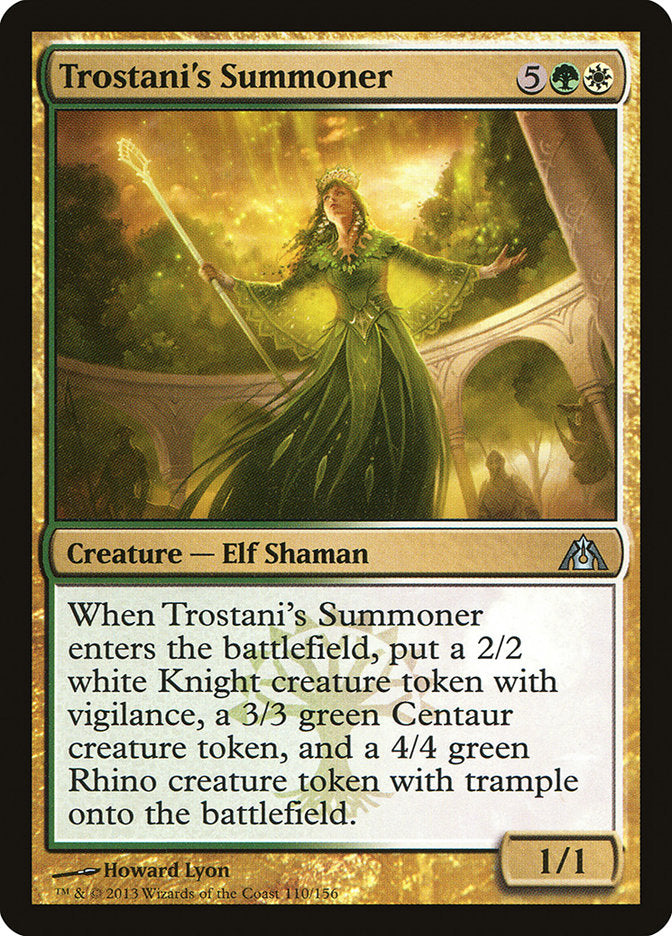 need for speed mtg card Trostani's Summoner [Dragon's Maze]