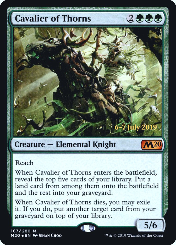 Cavalier of Thorns [Core Set 2020 Prerelease Promos]