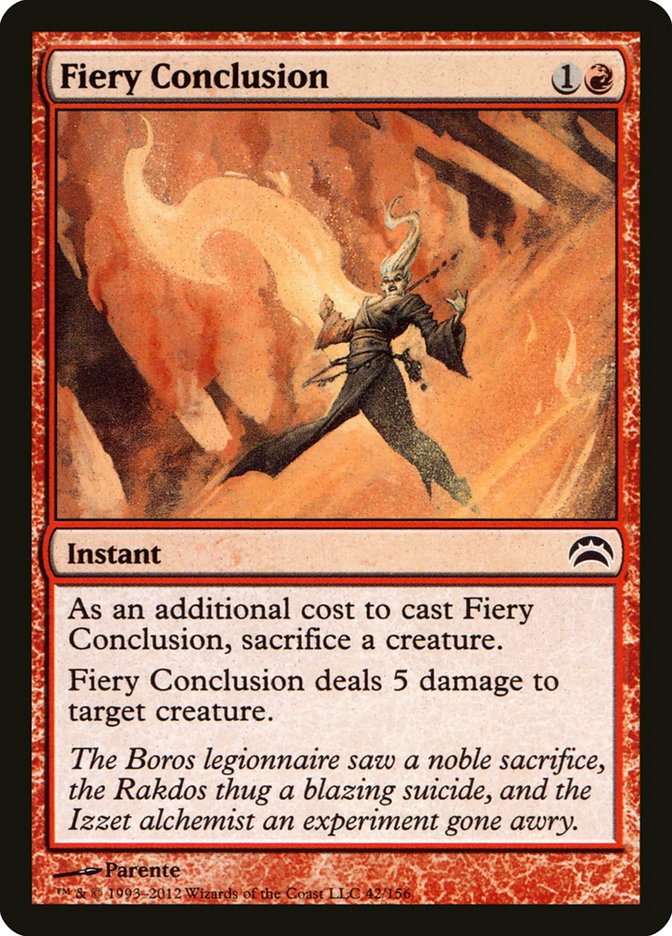 Fiery Conclusion [Planechase 2012]