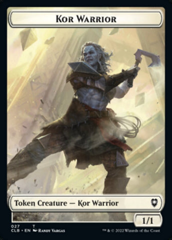 Kor Warrior // Angel Warrior Double-Sided Token [Commander Legends: Battle for Baldur's Gate Tokens]