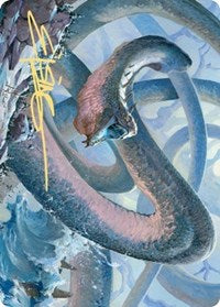 Koma, Cosmos Serpent 1 Art Card (Gold-Stamped Signature) [Kaldheim Art Series]