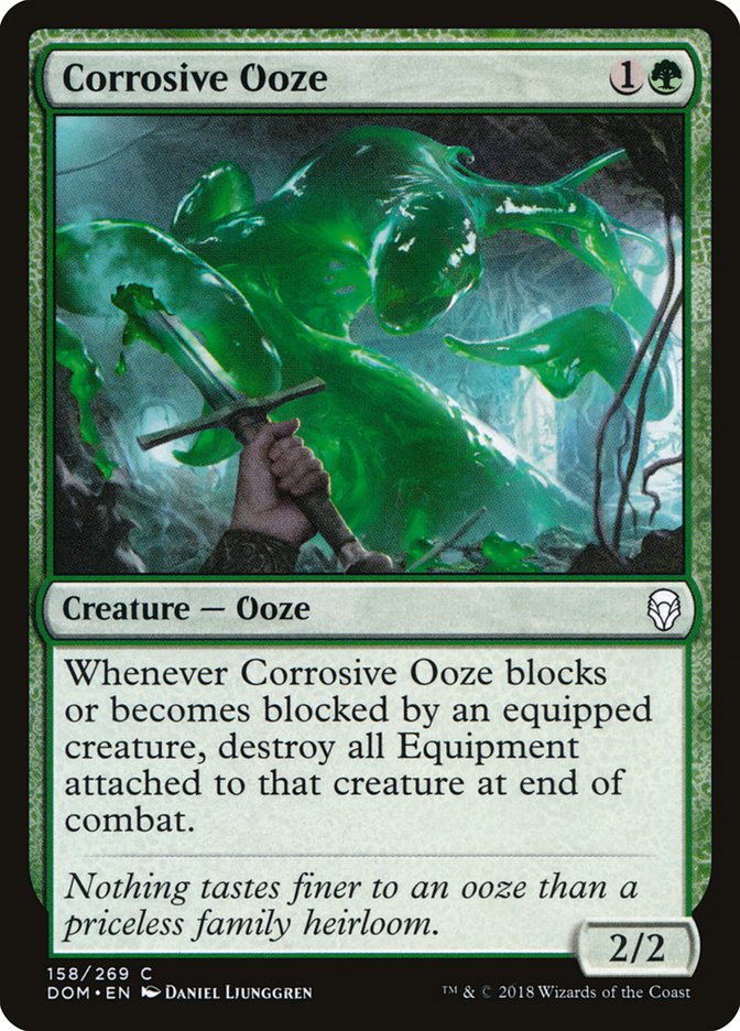 mtg ooze cards Magic: the Gathering - Bloodhall put a +1/+1 counter on Scavenging Ooze and you gain 1 life. Scavenging Ooze (#135) (borderless)