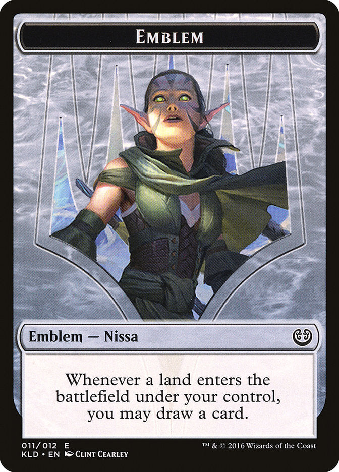 Nissa, Vital Force Emblem [Kaladesh Tokens]