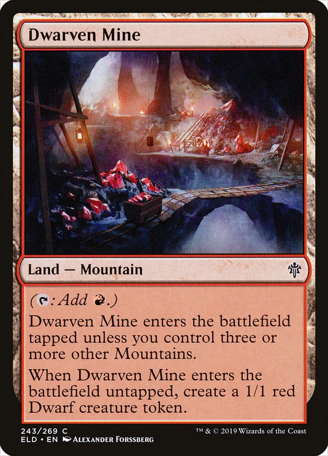dwarf cards mtg Dwarven Mine [Throne of Eldraine]