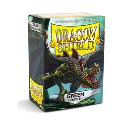 Dragon Shield Matte Green Sleeves