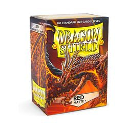 Dragon Shield Matte Red Sleeves