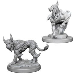 DUNGEONS AND DRAGONS: NOLZUR'S MARVELOUS UNPAINTED MINIATURES -W1-BLINK DOGS
