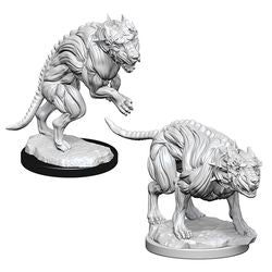 PATHFINDER: DEEP CUTS UNPAINTED MINIATURES -W1-HELL HOUNDS