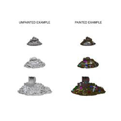 WIZKIDS DEEP CUTS UNPAINTED MINIATURES -W3-TREASURE PILE