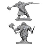 DUNGEONS AND DRAGONS: NOLZUR'S MARVELOUS UNPAINTED MINIATURES -W1-MALE DWARF FIGHTER