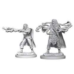 DUNGEONS AND DRAGONS: NOLZUR'S MARVELOUS UNPAINTED MINIATURES -W1-MALE HUMAN SORCERER
