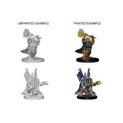 DUNGEONS AND DRAGONS: NOLZUR'S MARVELOUS UNPAINTED MINIATURES -W4-MALE DWARF PALADIN