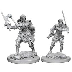 DUNGEONS AND DRAGONS: NOLZUR'S MARVELOUS UNPAINTED MINIATURES -W1-FEMALE HUMAN BARBARIAN