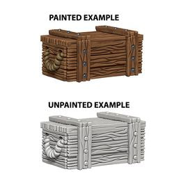 WIZKIDS DEEP CUTS UNPAINTED MINIATURES -W4-CRATES