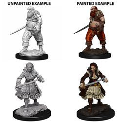 WIZKIDS DEEP CUTS UNPAINTED MINIATURES -W4-PIRATES